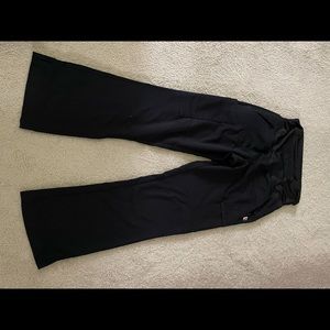 Black maternity scrub pants